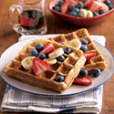 Whole Grain Waffles with Fruit